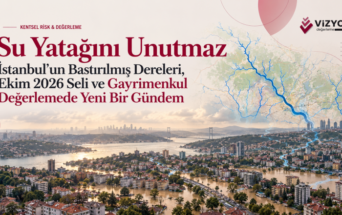 İstanbul’un bastırılmış dereleri ve sel riskini anlatan Vizyon Değerleme kapak görseli